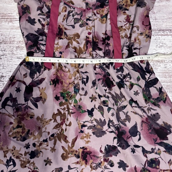 W118 by Walter Baker Purple Flutter Sleeve Sundress Women’s Size Medium - Picture 6 of 9